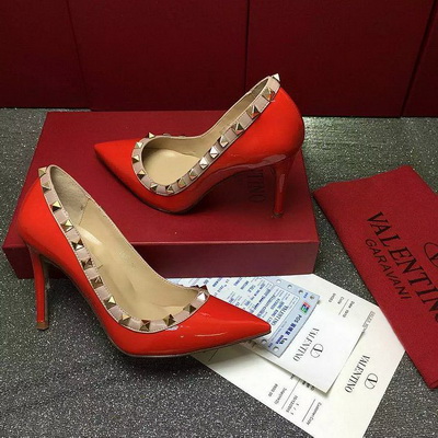 Valentino Shallow mouth stiletto heel Shoes Women--016